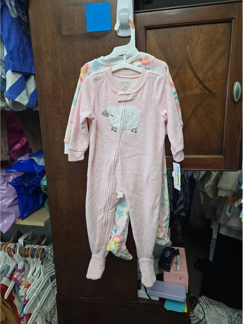 12m brand new fleece pajamas from carter's item, 33G4